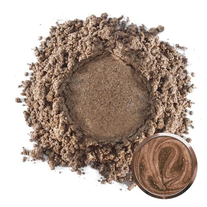 Matio Mica Powder, 1.8oz/ 50g Chocolate Brown Pearlescent Effect Mica Powder for Epoxy Resin Natural Color Pigment for Soap Making,Bath Bomb, Candle Dye, Resin Craft, Paint,Nails,Jewelry,Slime Pigment - color: Chocolate Brown
