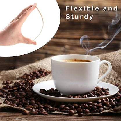 Wooden Coffee Stirrers Individually Wrapped 5.5" Coffee Stir Sticks 500 Pcs, Natural Birch Round End Thick Birch Wood Eco-Friendly Suitable for Coffee, Cocktail and Hot Drinks - color: Individually Wrapped, size: 500 Pack