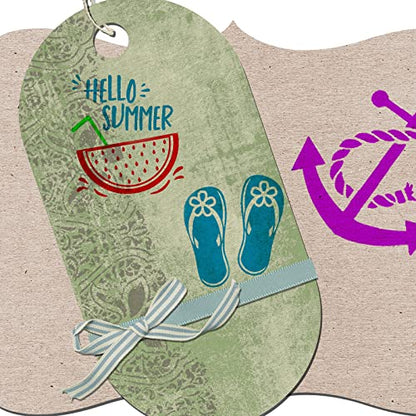 Self Adhesive Screen Printing,Stencils Mesh Transfer Stencils - Reusable Screen Printing Stencil Patterns for DIY Painting (Summer) - color: Summer