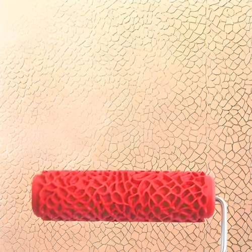 7"DIY Patterned Paint Roller | Decorative Art Texture Roller | Embossing Texture Rubber Roller Painting Supplies | Pattern Art Texture Tools for Household Wall Painting (BK317R) - style: BK317R