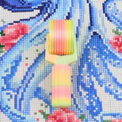 Diamond Painting Yellow Roller, Pressure Roller for Diamond Art Canvas, Flatten and Secure Diamonds Easily, DIY Diamond Painting Accessories - color: Yellow
