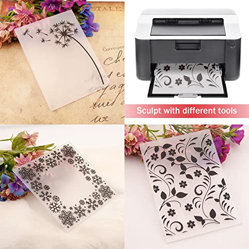 16 Pack 6 Mil Clear Mylar Stencil Sheets, 12" x 12" Blank Reusable Plastic Template Sheets for Cricut, Laser Cutting, Gyro-Cut Tool Template Material - size: 6mil