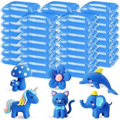 VioraWhite 40 Pcs 21oz Air Dry Clay Bulk Modeling Ultra Lightweight Foam Modeling Clay for Kids Adults DIY Crafts Party Arts and School Project Gifts Supplies(Blue) - color: Blue