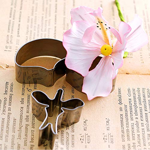 3pcs/set Butterfly Orchid Sugar Flower Cutter Set Fondant Cake Sugarcraft Decorating Tools-Small