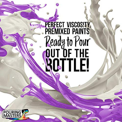 Pouring Masters Neon Jazzberry Ready to Pour Acrylic Pouring Paint - Premium 8-Ounce Pre-Mixed Fluid Acrylic Paint - Fluid Art Supplies for Canvas, Wood, Paper, Tile & Rocks - color: Neon Jazzberry
