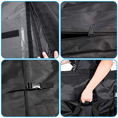 Premium Oversized Art Portfolio Case 38 x 50 Inches - Soft Sided - Waterproof - Great for LCD Screens, Monitors, TVs, Solar Panel, Frames, Transport - Shoulder Strap & Carry Handles - size: 38 x 50