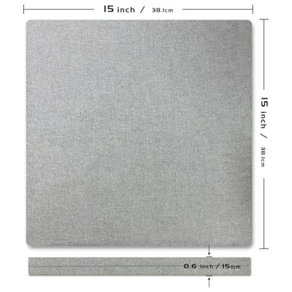 ReArt 15" x 15" Heat Press Mat for Cricut Easypress Both Sides Applicable - Mat for Heat Press Machines and HTV and Iron On Projects - size: 15" x 15"
