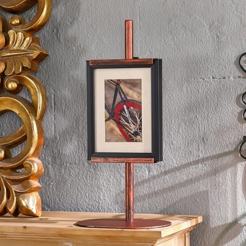 Picture Easels for Display, Adjustable Tabletop Easel for Picture Frames up to 17.5", Metal Art Display Stand for Painting Signs Photos, Antique Easel Stands with Base for Home Office Galleries