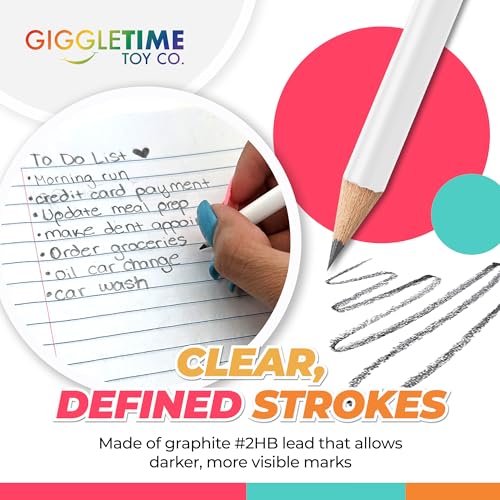 GRAPHITE Round Misprint Set – 2 HB Lead, Unsharpened with Erasers | Great for Drawing, Crafts, Gifts & Classroom Use – Box of 144