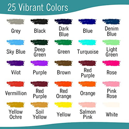EXTRIC Soft Pastels 25 Colors, Kids and Artists Oil Crayons - size: 25 Count (Pack of 1)