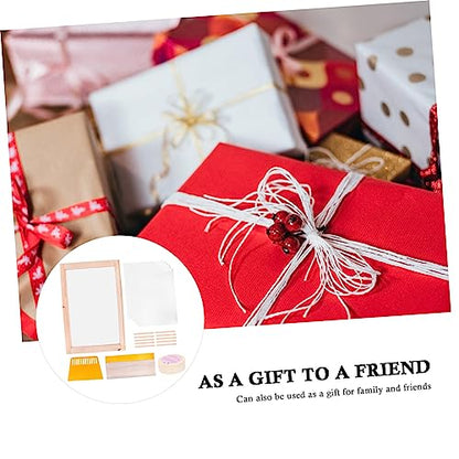 LALAFINA Screen Printing Kit Starter Tools Stick Film Tape Frame Squeegee Shirt and Bag Printing