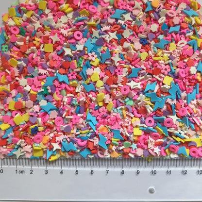40g Mini Mix Fimo Polymer Slices Lips Stars Adults Nails Slices Art Design Supplies DIY Craft (Mix) - color: Mix
