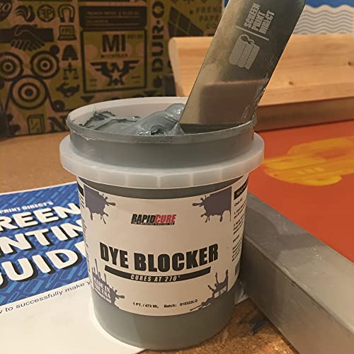 Rapid Cure® Screen Printing Ink Dye Blocker (8oz) - Plastisol Ink for Screen Printing, Fast Curing Fabric Paint - Screen Print Direct®, USA Made - color: Dye Blocker, size: 8 fl oz