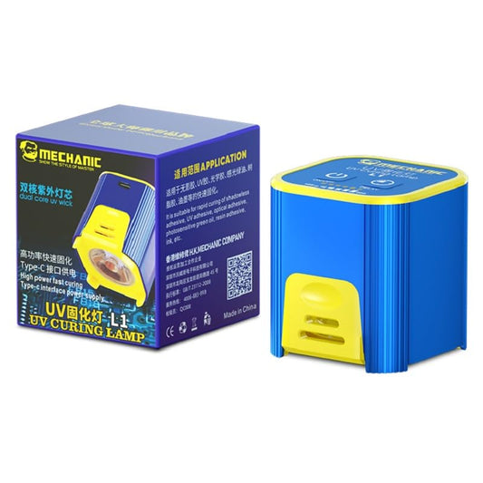 Mechanic L1 Intelligent UV Curing Lamp 5V Type-C Green Oil Fast Curing Light for Phone PCB Mainboard OCA Glue Curing Repair Lamp