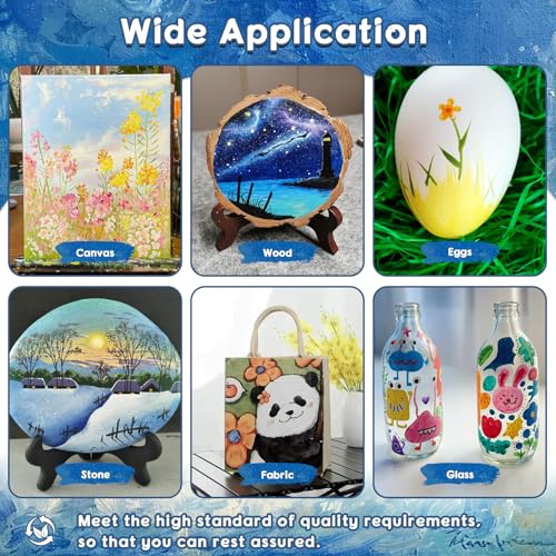 20 Set Acrylic Paint Canvas Set, 4 inches Mini Art Painting Supplies Kit with 6 Colors Acrylics Paint Table Wood Easel Canvas Panels Paint Brushes Palette for Beginner Artist Adults Birthday
