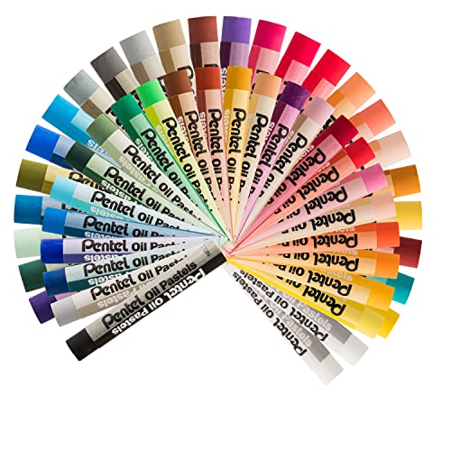 Pentel Oil Pastels - 50 Color Set (PHN-50)