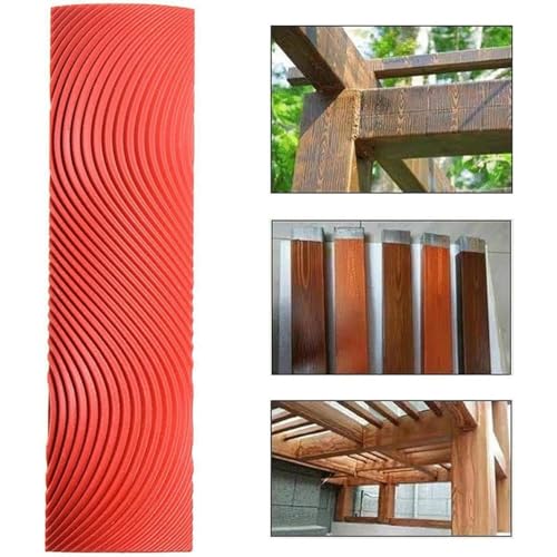 Wood Grain Tool Set, Wood Grain Painting Tool, Wood Grain Roller Wood Texture Paint Tool, DIY Rubber Wood Pattern Painting Roller for Wall Room Art Decoration