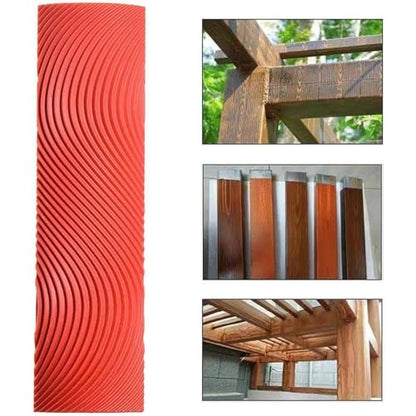 Wood Grain Tool Set, Wood Grain Painting Tool, Wood Grain Roller Wood Texture Paint Tool, DIY Rubber Wood Pattern Painting Roller for Wall Room Art Decoration