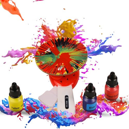 Butterfly EduFields Spin Art & Craft Kit for Kids | Educational Birthday Gift for 3+ 4 5 6 7 Year Old Boys and Girls| DIY Painting Kit for Kids | STEM Toy for for 3+ Years | Science Project Kit - style: Spin Art