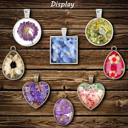 Jewelry Casting Molds Tool Gem Pendant Casting Resin Molds Assorted Shapes for DIY Craft
