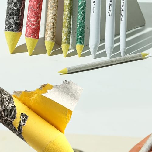 Paper Blending Stumps and Tortillions Set, Soft Rice Paper Art Blenders for Sketch Drawing, Mixing Tools for Artists and Hobbyists - color: Large single