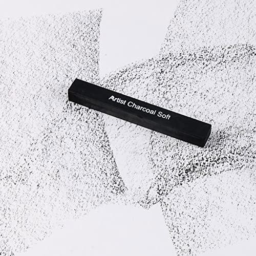 Artists Compressed Charcoal Sticks Square Black Coal Sticks Sketch Art Supplies for Drawing Sketching Shading Tool 6 PCS Art Supplies Sketch Kits Tools