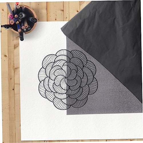 Angoily Graphite Carbon Transfer Paper for Tracing and Copying 25 Sheets of Graphite Paper for Artists DIY Projects and Office Use