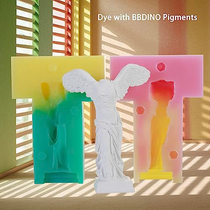 Bundle Set of 20A Silicone Mold Making Kit and White Silicone Pigment
