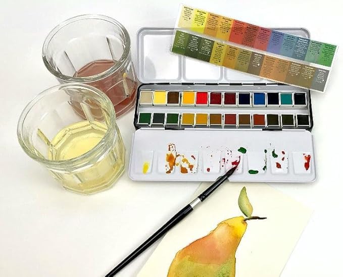DANIEL SMITH Extra Fine Watercolor Half Pan 24 Color Set V2