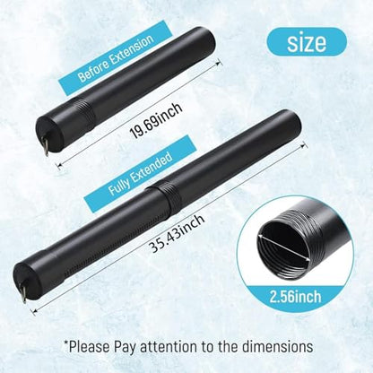 Poster Tube, Multipurpose Portable Expandable Telescopic Drawing Tube With Strap, Durable Poster Storage Carrying Tubes Box Protector For Artwork Painting Art Prints Maps Carrying Case Holder