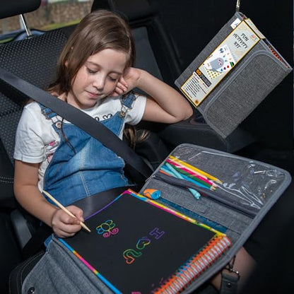 Activity Book for Girls and Boys - Premium Case Includes Large 60-page - 420 Stickers, Rainbow Scratch Papers, Reusable Stickers, Coloring Pencils, Numbers and Letters Stencil - Educational Toys Gift - color: Activity Book