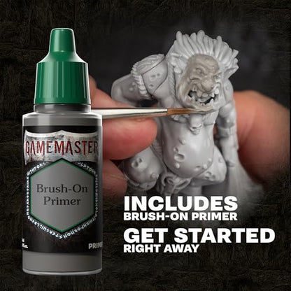 The Army Painter, GameMaster: Wandering Monsters Role-playing Paint Set, 15x18 ml Fanatic Acrylic Paints, incl. Metallics, Wash, Primer, 1 Brush & 1 Free Miniature - For Warhammer & Dnd - color: Wandering Monsters Paint Set
