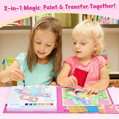 JoyCat Paint with Water Coloring Books, Art & Craft Activity, Princess No Mess Art for Kids Ages 4-8, Craft Kits & Supplies, DIY Creative Activity, Gifts for Girls & Boys - style: Princess & Magical Pony 1