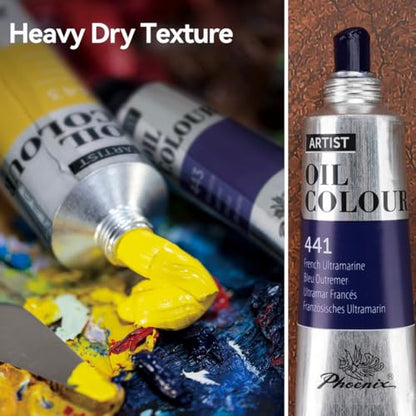 PHOENIX Dioxazine Purple Oil Paint - 40ml / 1.35 Fl oz. Single Tube - Artist Quality Oil Based Paint for Professionals - color: Dioxazine Purple