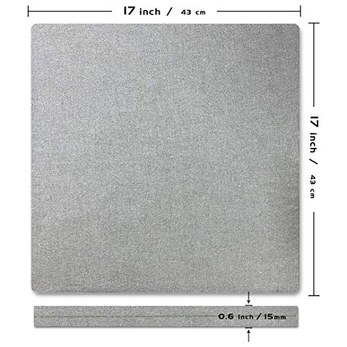 ReArt Heat Press Mat 17" x 17" for Cricut Easypress Both Sides Applicable - Mat for Heat Press Machines and HTV and Iron On Projects - size: 17" x 17"