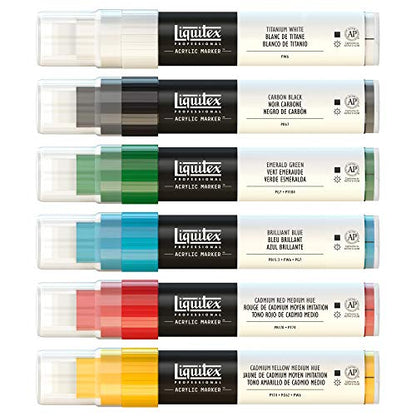 Liquitex Professional Paint Marker Set, 6 Piece, Classics - style: Classics Wide 6 Set