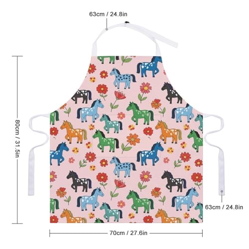 Cooking Apron for Adults with Pockets, Waterproof Oil Resistant Bib for Kitchen Restaurant BBQ Baking - color: Style (330)