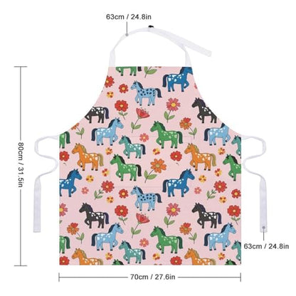 Cooking Apron for Adults with Pockets, Waterproof Oil Resistant Bib for Kitchen Restaurant BBQ Baking - color: Style (330)