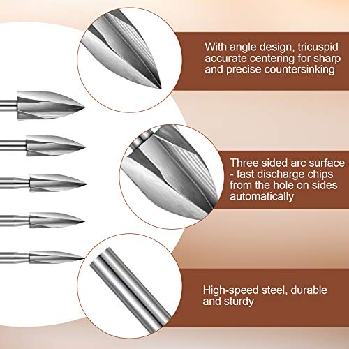 Honoson 20-Piece Wood Carving Tools Set - Includes HSS Engraving Drill Accessories & HSS Carbide Wood Milling Burrs - Universal Fitment for Rotary Tools, DIY Crafts