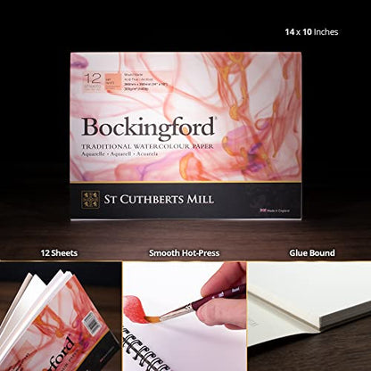 Bockingford Watercolor Pad 10 X 14 White 140 Pound