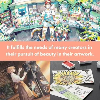 Kuretake GANSAI TAMBI Watercolor Paint Set 100 Colors with Wooden Box, Professional-quality art supplies for artists adult painting Non-Toxic, Made in Japan, MC20/100WD4 - style: 100 Colors Ⅳ