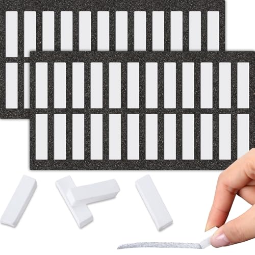 Watersay 48 Pcs Soft Chalk Pastels Set Soft Pastel for Artists Square Sketch Chalk Non-toxic Artist Pastel Sticks for Professional Artists Students and Art Lovers(White Color,30×8×8mm) - color: White Color, size: 1 Count (Pack of 48)