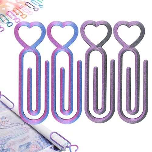 4pcs Diamond Art Canvases Roller Clips, Large Paper Clip Holder for Diamond Painting, Canvas & Paint Paperclips for 5D DIY Art, Plastic Paper Needle for Diamond Art Kits for Adults (Black Purple) - color: Black Purple