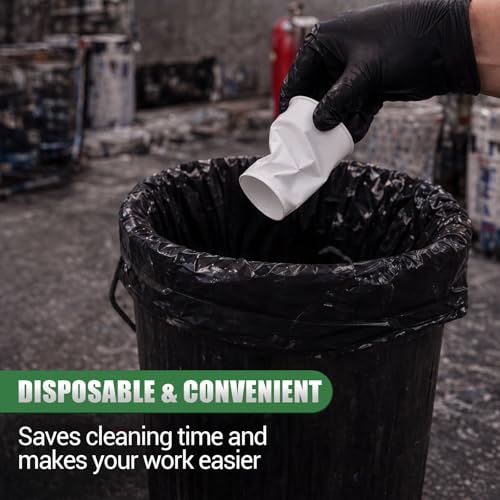 50 Pack 32 oz Gel Coat Dump Gun Cups, Double PE Coated Leak-resistant Paper Cups, Heavy Duty Disposable Mixing Containers for Gelcoat, Epoxy Resin, Marine, Automotive & Industrial Painting