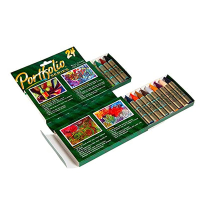 Crayola Portfolio Series Oil Pastels, Water Soluble, 24 Count, Colors May Vary - style: 24 Count