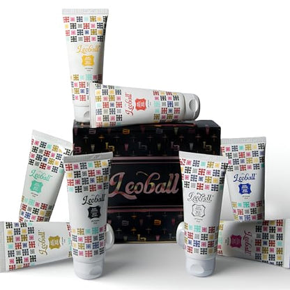 Leoball® Water-Soluble Block Printing Ink CMYK+ Master Set of 8 Must-Have Colors with Lustrous Finish, 1.25-Ounce Tubes