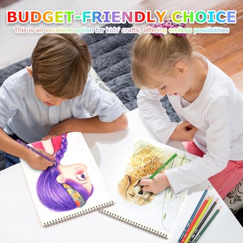 3-Pack 50 Sheets 9" x 12" Journal Kit, Spiral Bound Art Diary, Bulk School Supplies Notebook for Kids, Acid Free Diary Journal for Drawing Painting Writing Sketching - size: 9" x 12"(Pack of 3)
