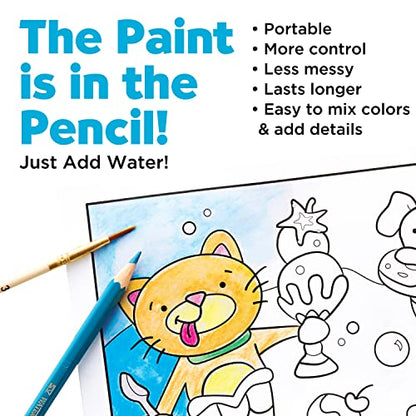 Faber-Castell Paint by Number Mermaid Pets - Kids Watercolor Mermaid Craft (Ages 6+) - style: Mermaid Pets