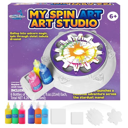 Wings Giant Paint Spin Art Machine Kit for Kids, Paint Spinner with Splatter Guard, Thicker Painting Spinner Arts & Crafts Birthday Gifts for 6-12 Years Old Boy, Girl