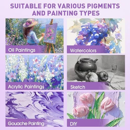 FUMILE Canvas for Painting 18x24, 4 Pack Large Stretched Canvas for Painting-5/8 in Profile Primed White Blank Painting Canvas Value Pack for Oil & Acrylic Paint - size: 18x24IN